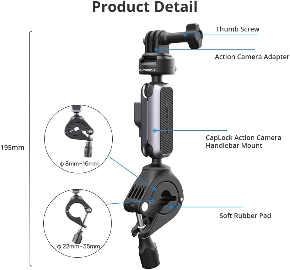 Thumbnail 6 de PGYTECH CapLock Support guidon 360°