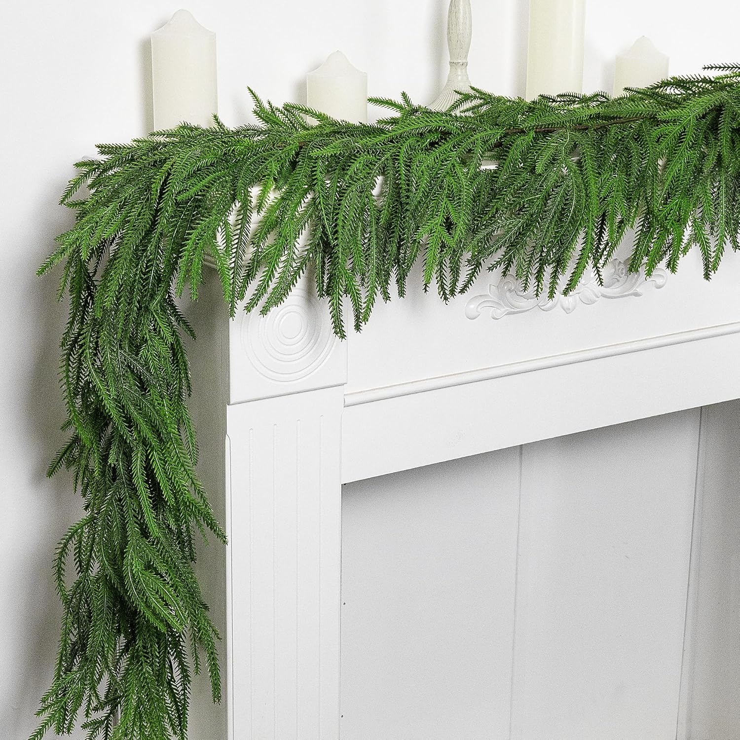 Thumbnail 4 de 6 Ft Norfolk Pine Garland for Christmas 🎄