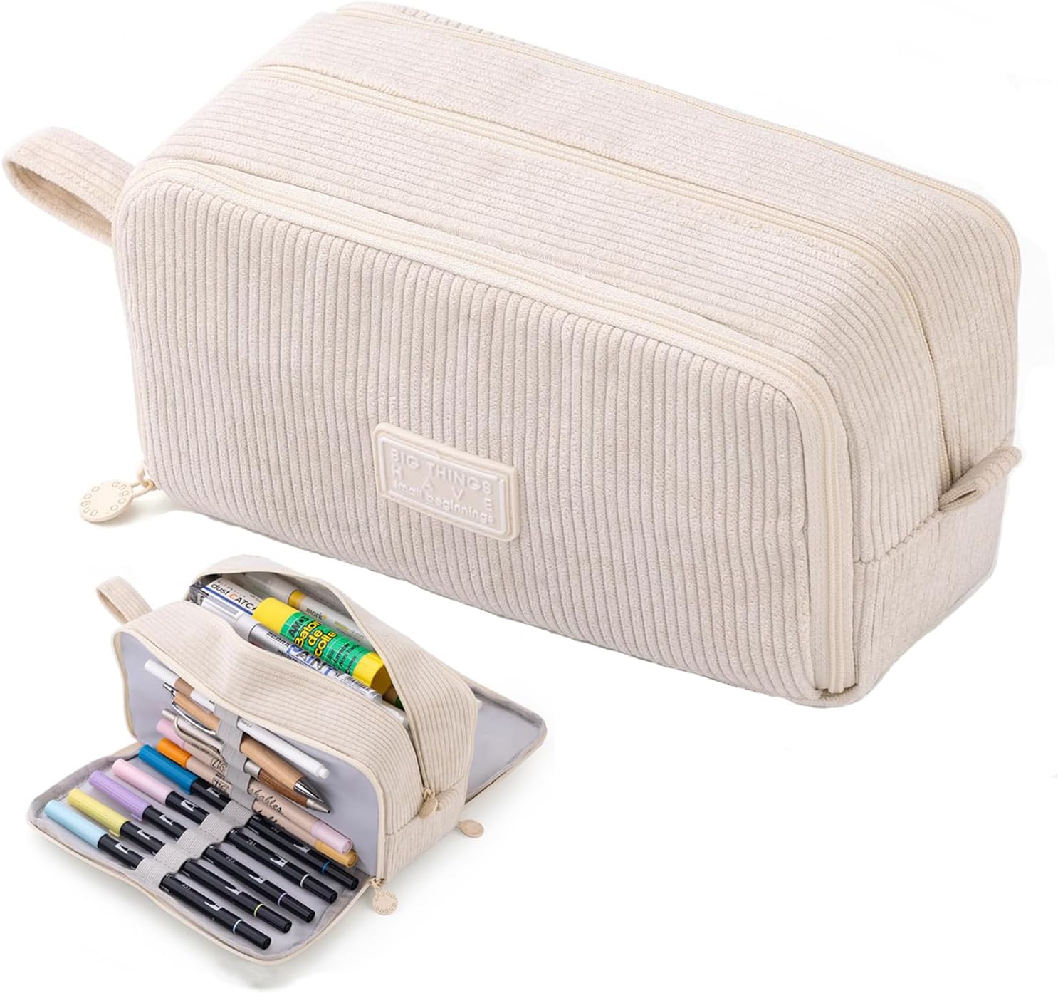 Thumbnail 6 de VICDUEKG Federmäppchen aus Cord mit 3 Fächern ✏️