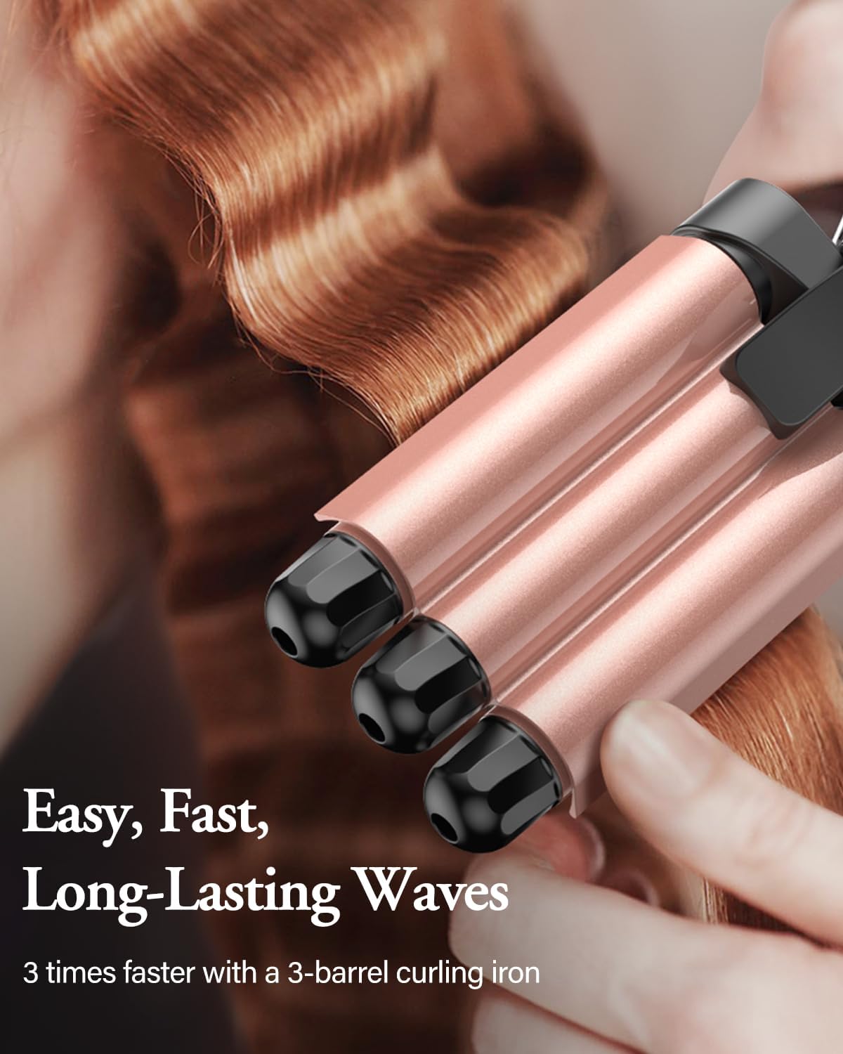 Detalle 2 de BESTOPE PRO Lockenstab 5‑in‑1 Set, 3 Fässer 🎀