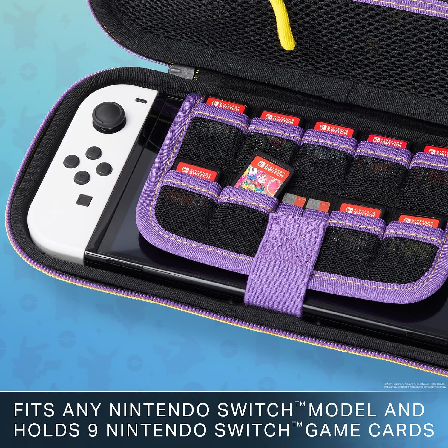 Detalle 2 de Protection Case for Nintendo Switch Pikachu vs Gengar