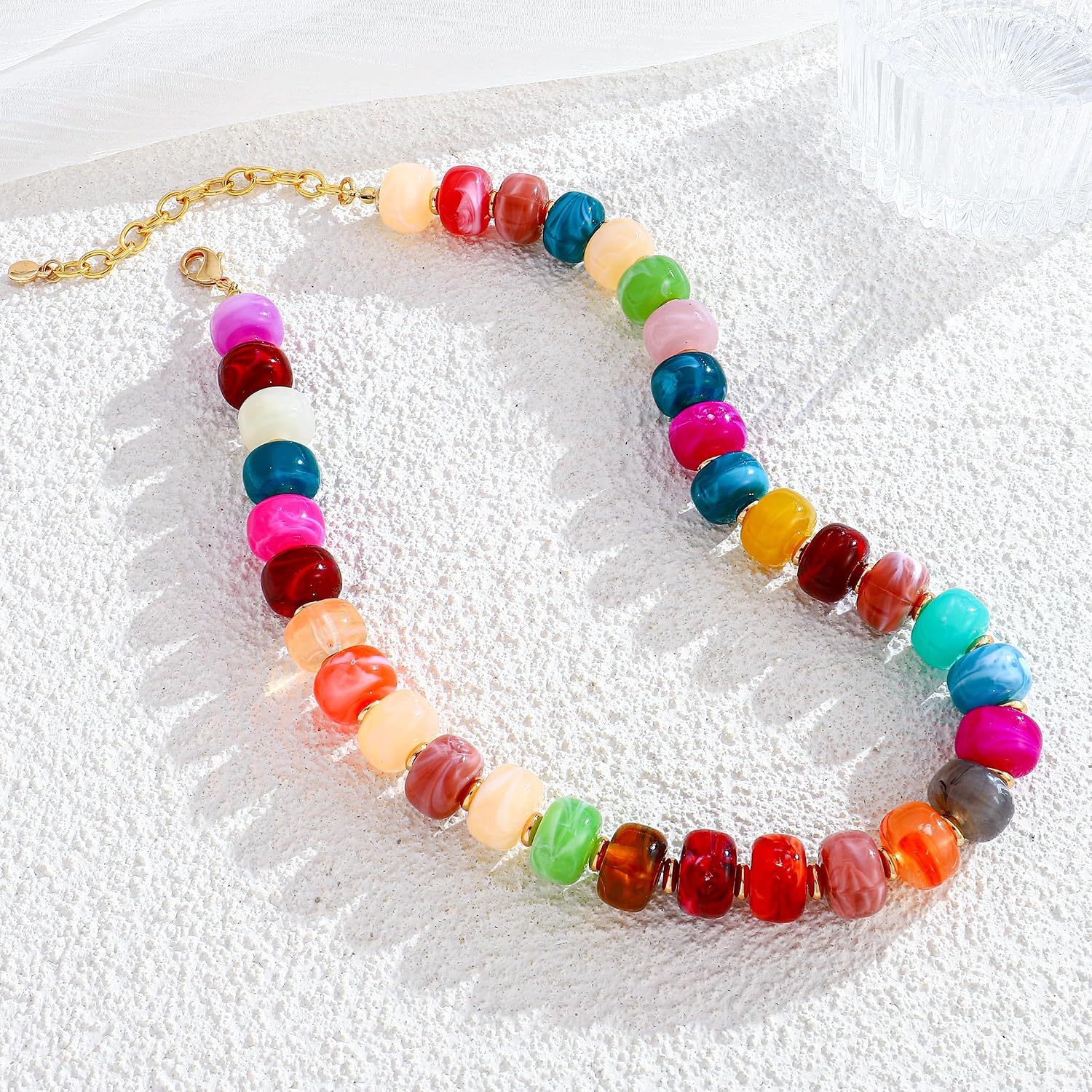 Thumbnail 3 de LILIE&WHITE Resin Chunky Beaded Necklace (Handmade Statement Jewelry)