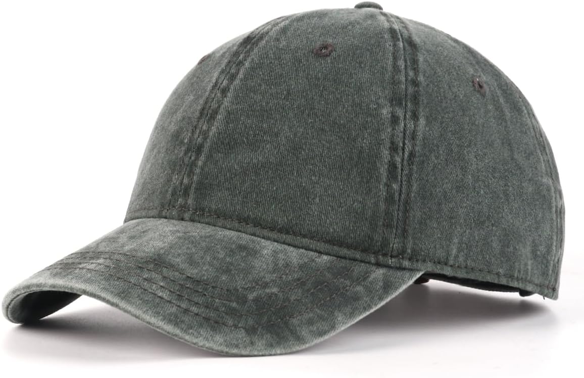 Detalle de Zylioo XL/XXL Vintage Baseball Cap für große Köpfe (Washed Cotton, waschbar)