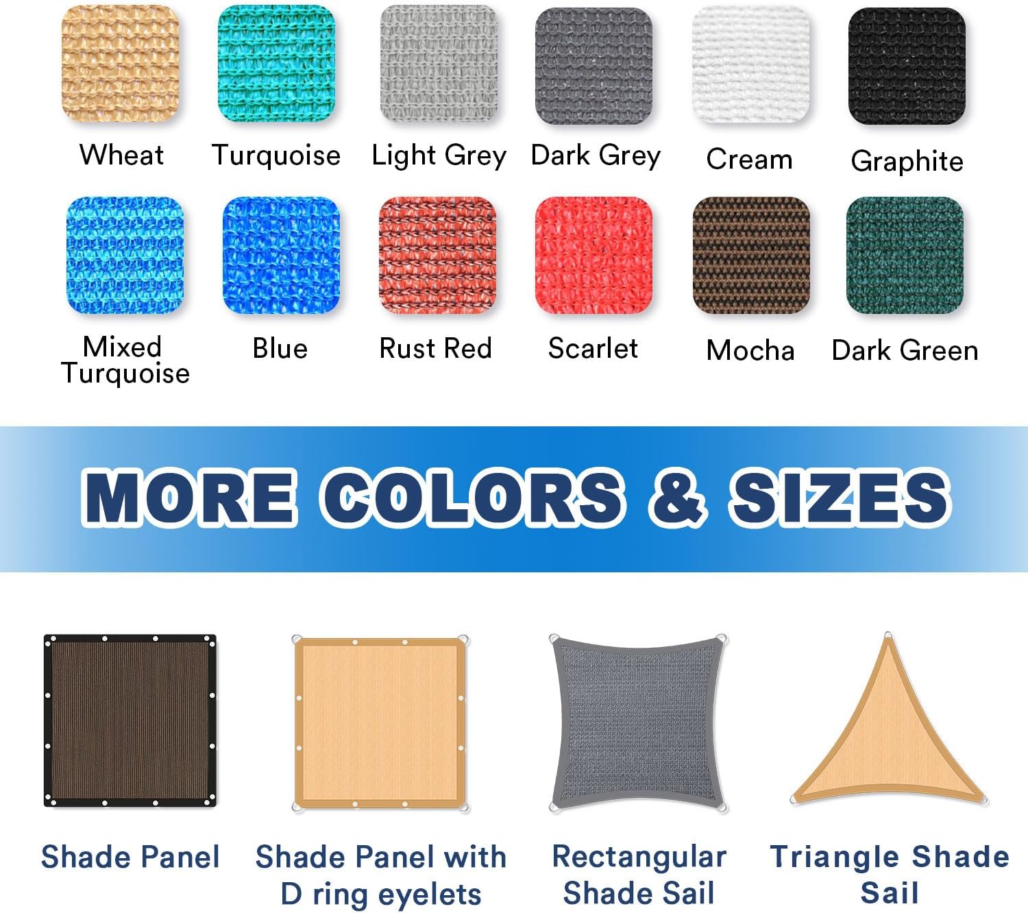 Detalle 2 de VICLLAX Shade Cloth 10x12 FT