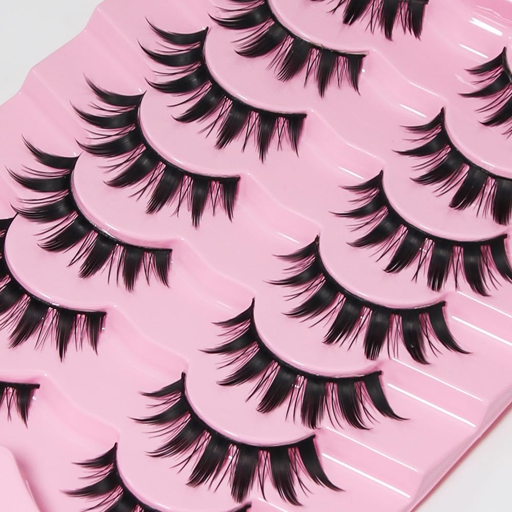 Detalle de AKARABEAUTYLASHES Ciglia Finte Naturali 7 Paia 3D – 3D-BN12