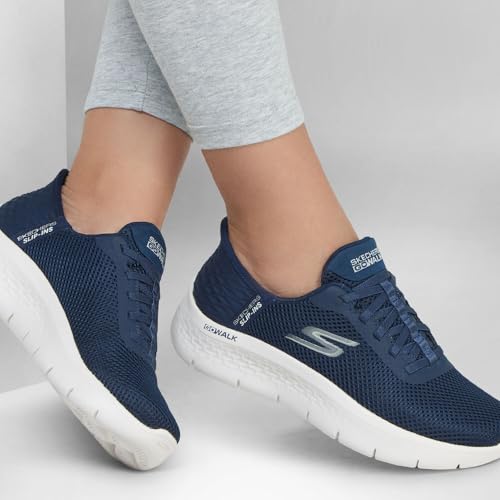 Thumbnail 4 de Skechers Femme Go Walk Flex Grand Entry Slip-in – ENTRAINEUSE Navy Textile/White Trim (39,5 EU)