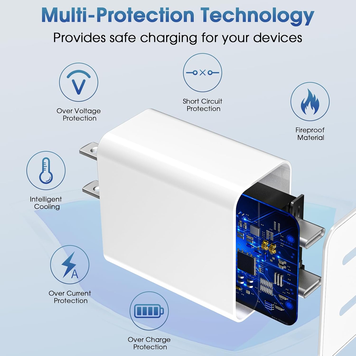Detalle de iPhone 17 Pro Max 40W dual USB‑C charger