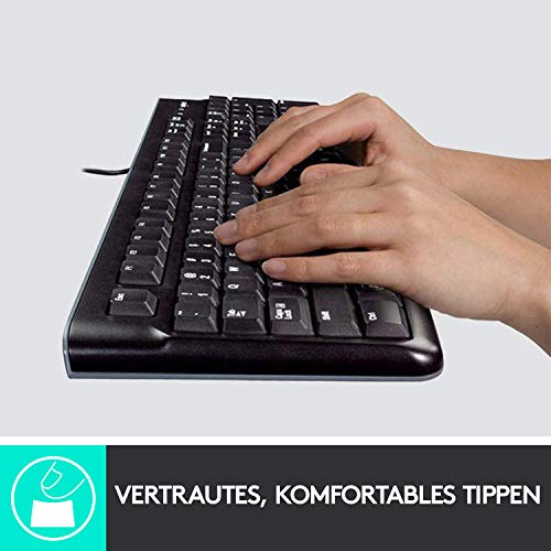 Detalle de Logitech K120 kabelgebundene Business-Tastatur für Windows und Linux