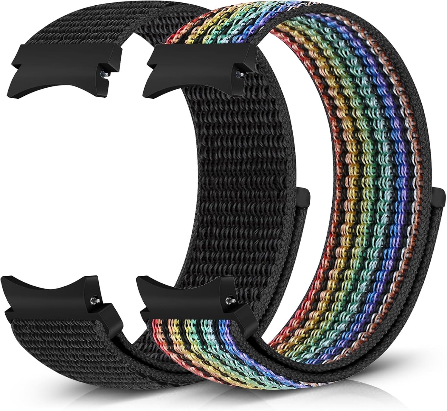 Detalle de Runostrich Nylon Watch Strap for Samsung Galaxy Watch (4, 5, 6, 7, FE) – 40mm to 46mm, 43mm to 47mm, 45mm, Soft Sport Loop Replacement