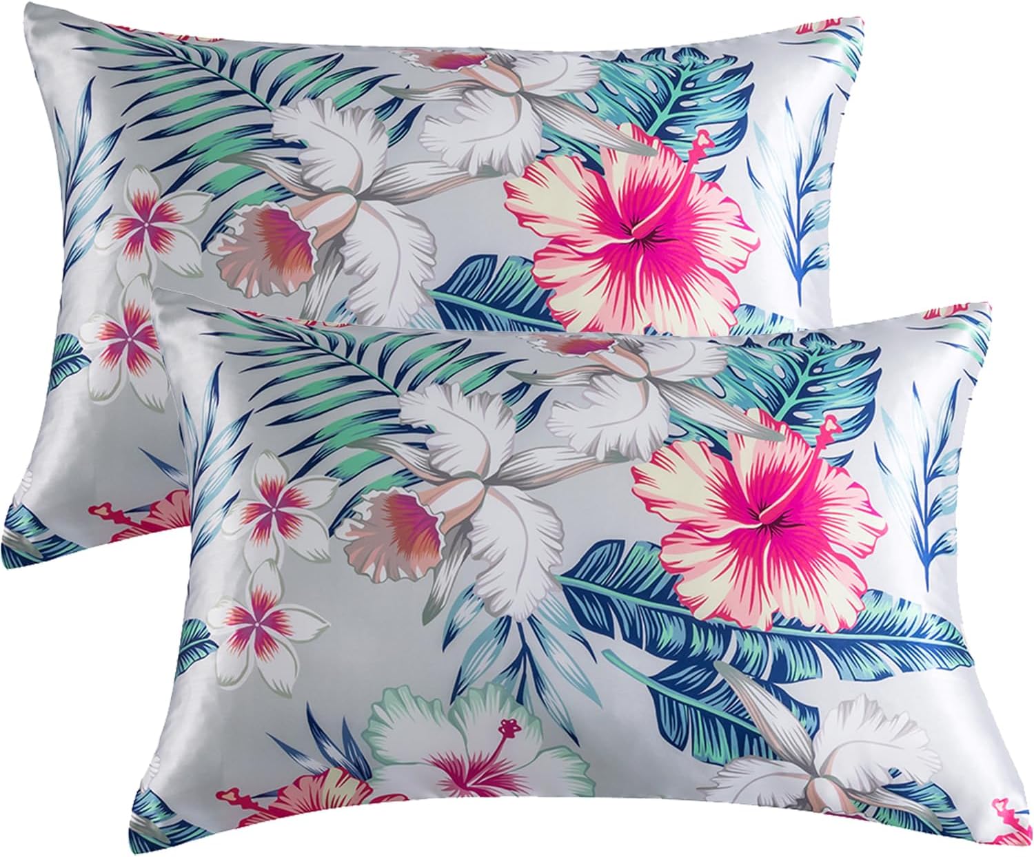 Detalle de Silk satin pillowcases 2 pack, 50x75 cm