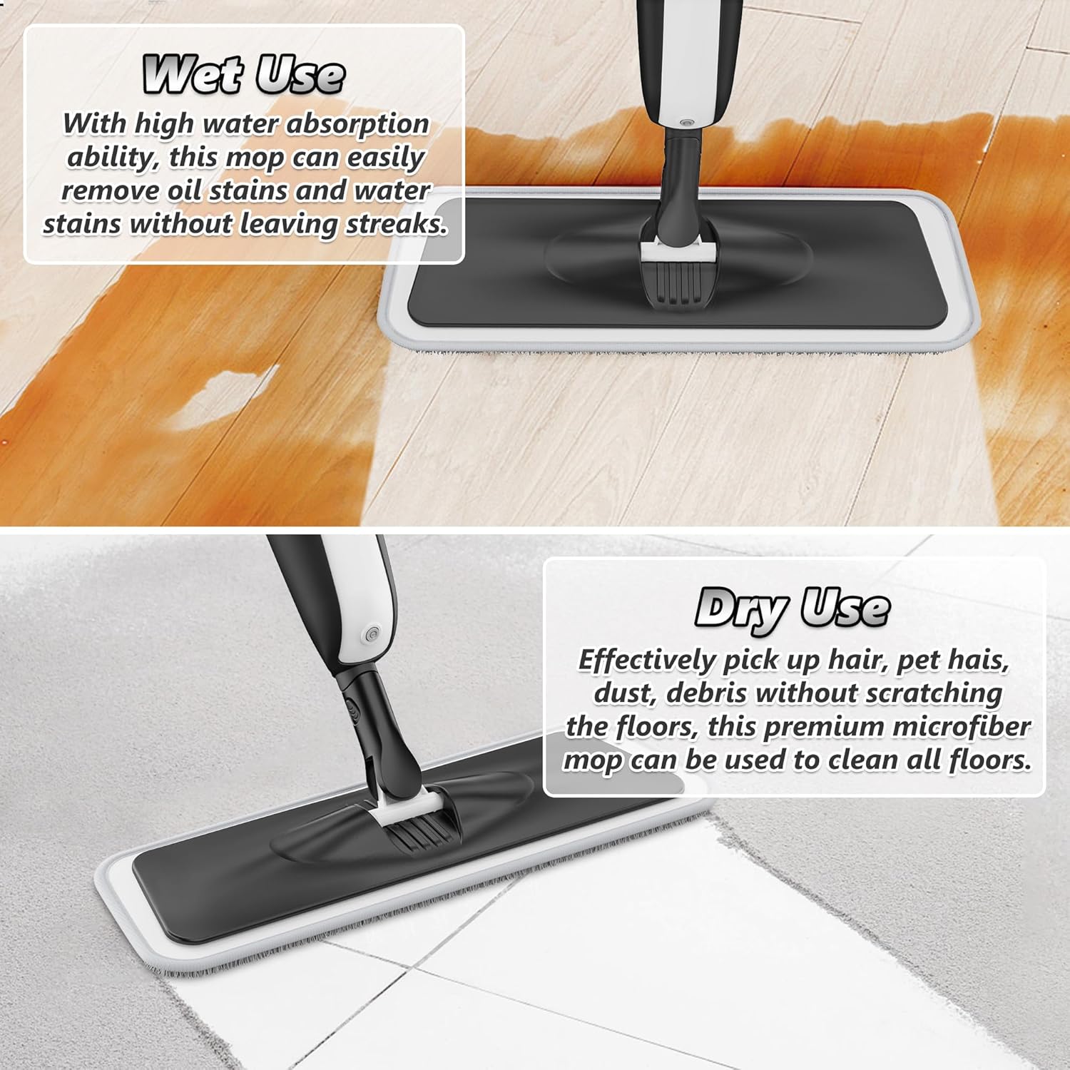 Thumbnail 2 de MANGOTIME Spray Mop with 4 Microfibre Pads