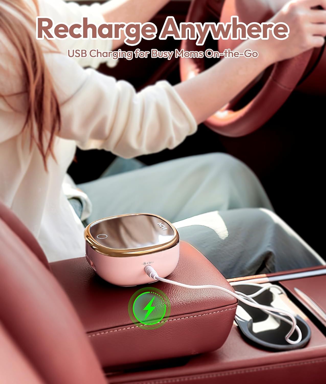 Thumbnail 4 de NCVI Double Electric Breast Pump 8782 – Portable anti-backflow, LED display, 4 modes & 9 levels