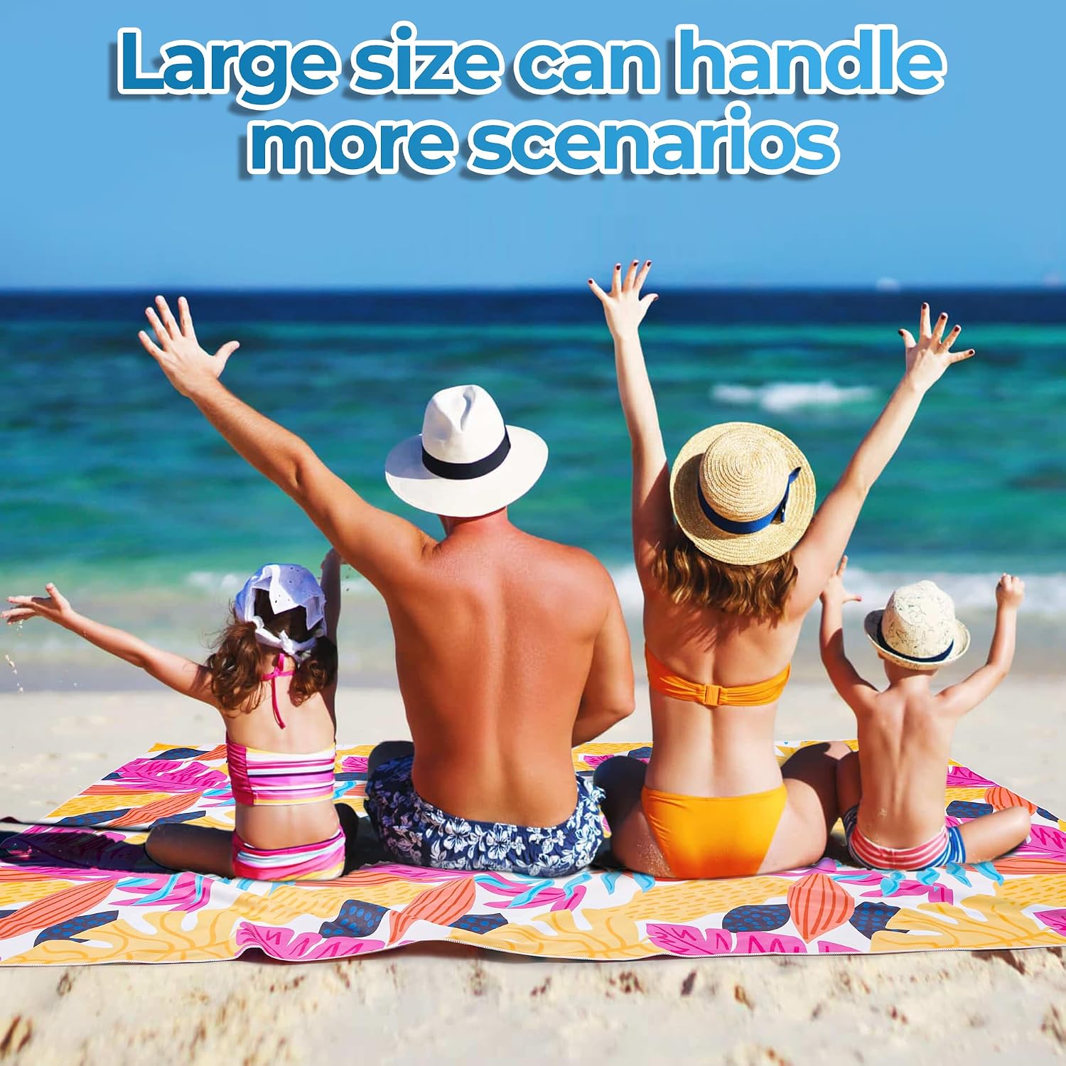 Detalle 2 de Hexify C0113-0652 XXL-strandhanddoek van microvezel, roze, 200 x 145 cm