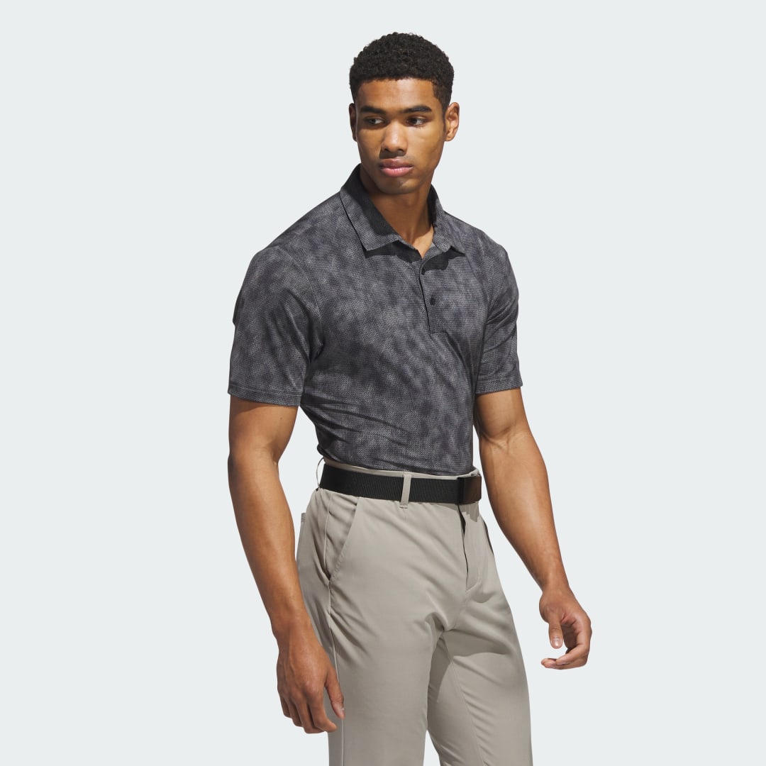 Thumbnail 2 de Adidas Polo Ultimate365 Textured Print Negro