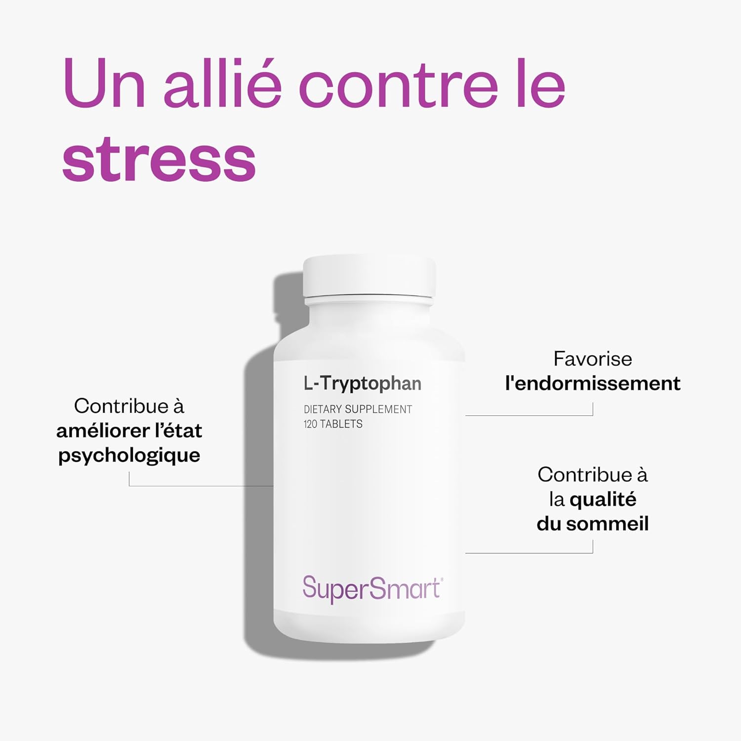 Thumbnail 3 de L-Tryptophane Supersmart — Précurseur de la sérotonine et de la mélatonine, vegan et sans gluten