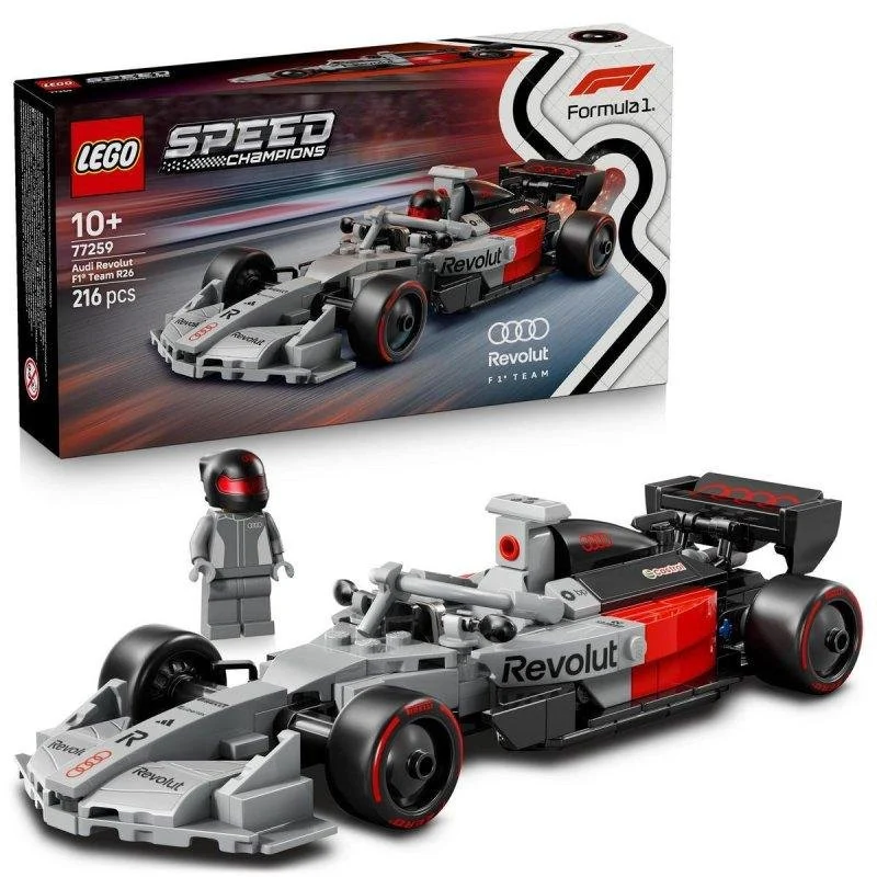Detalle de LEGO Speed Champions: Coche de Carreras Audi Revolut F1 Team R26 77259, 216 piezas