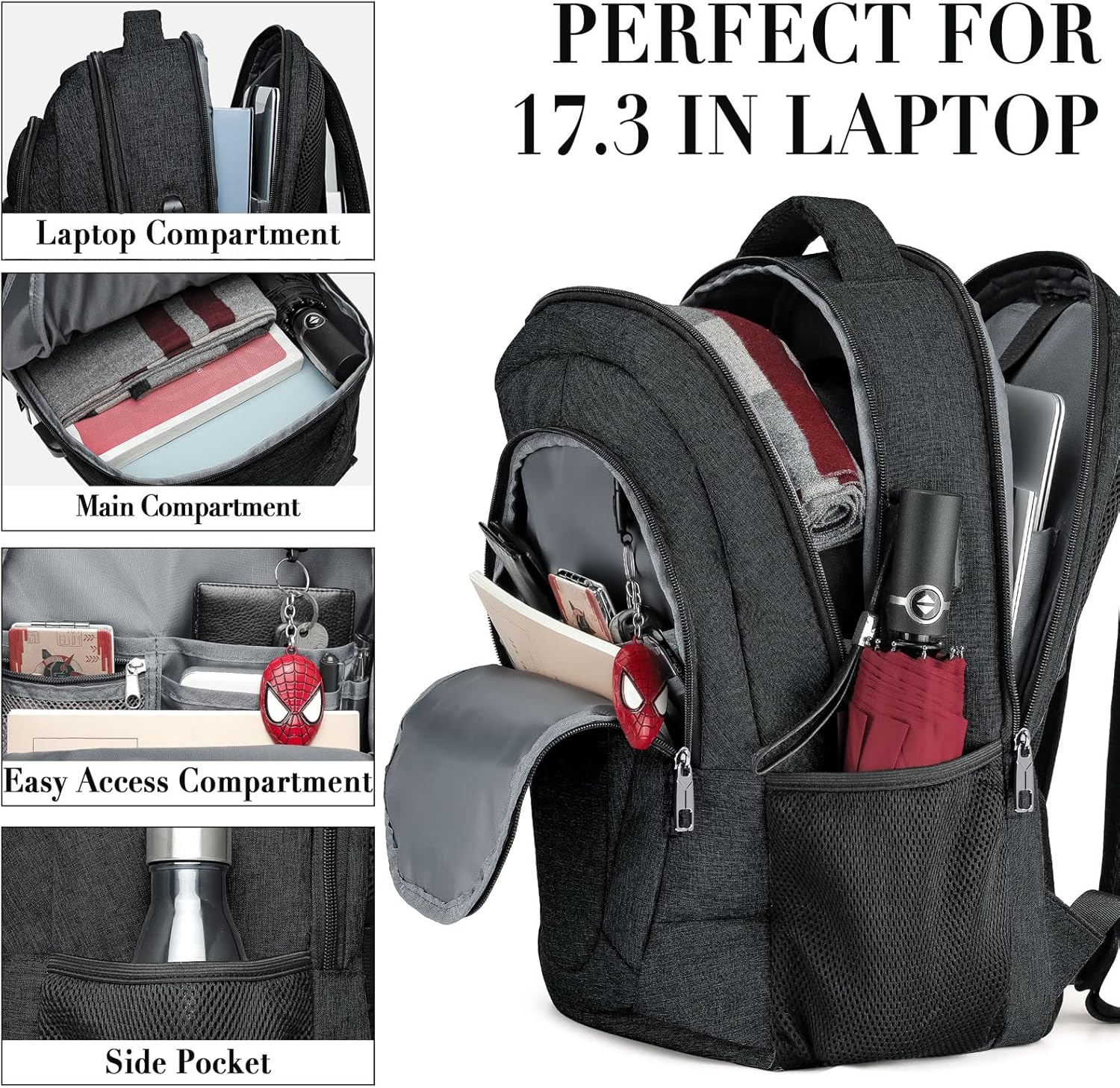 Thumbnail 1 de BIKROD Rucksack 17,3 Zoll Schulrucksack 🎒