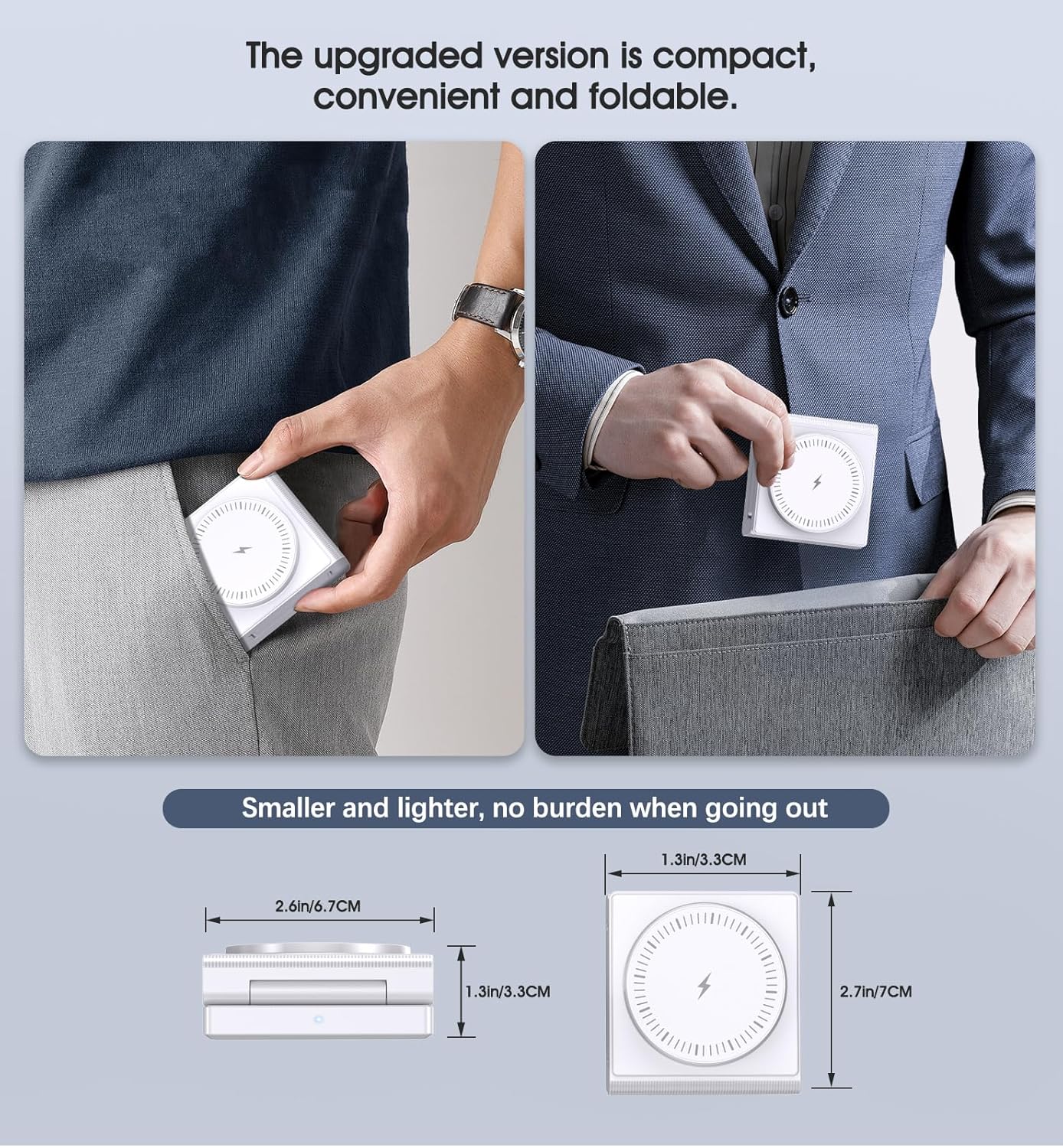 Thumbnail 2 de Foldable Magnetic 3‑in‑1 Wireless Charging Station 18W