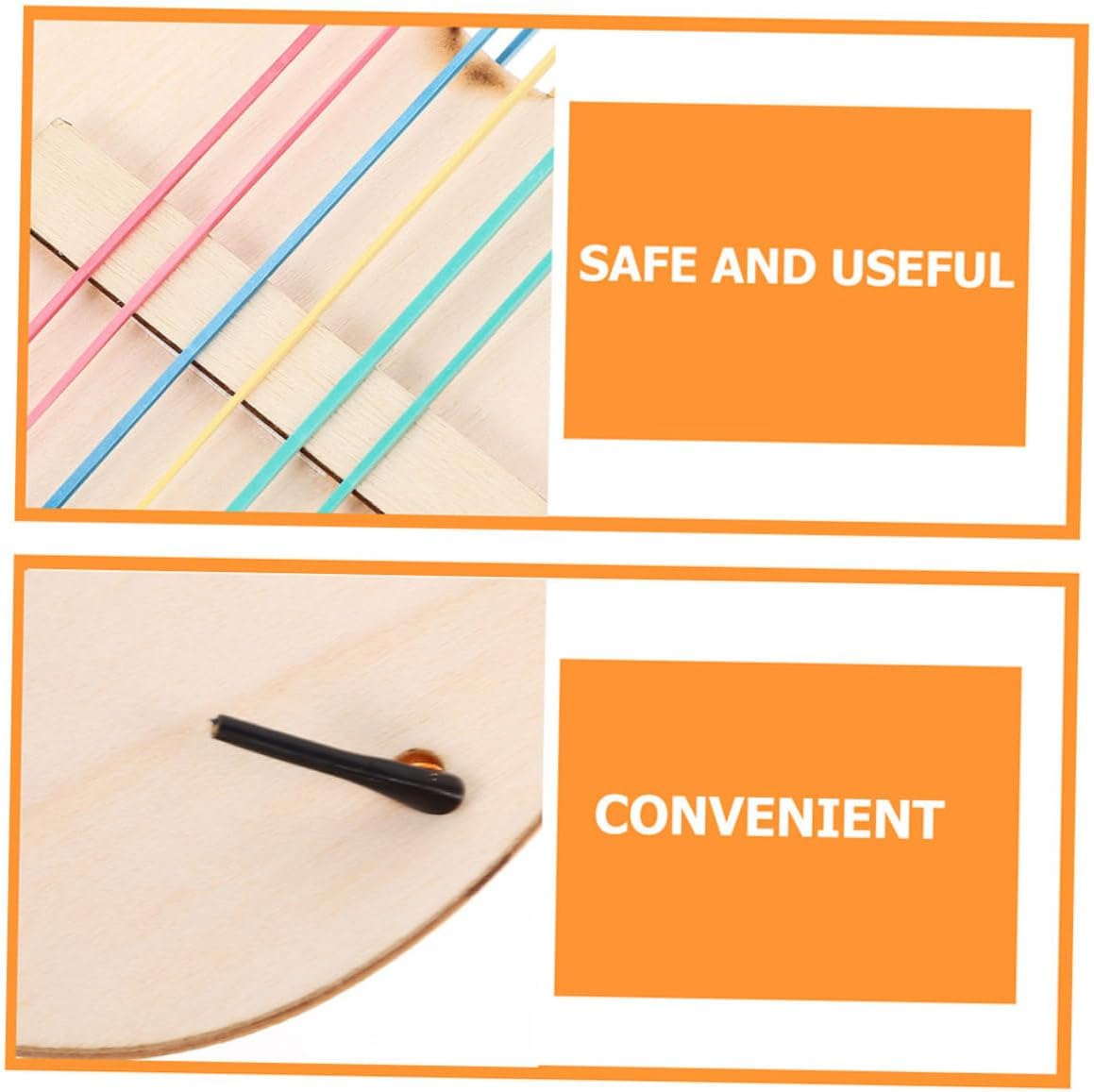 Thumbnail 4 de Supvox DIY-Holzgitarre für Kinder (12,7 Zoll) – unbemalt, zum Basteln & Bemalen, 5er-Set