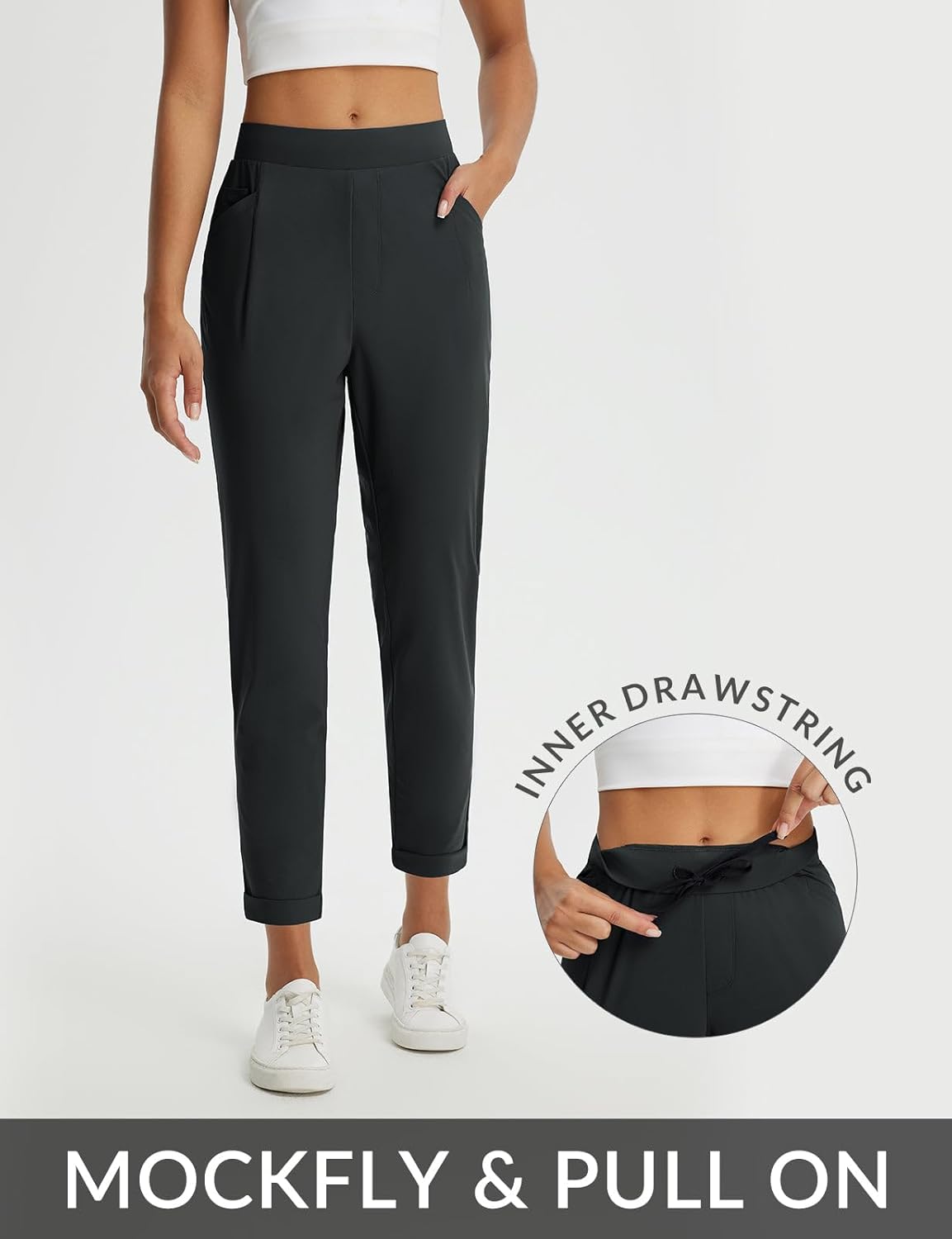 Thumbnail 5 de baleaf Women's Travel Pants with Zipper Pockets — Stretchy, Travel-Ready Business Casual Slacks
