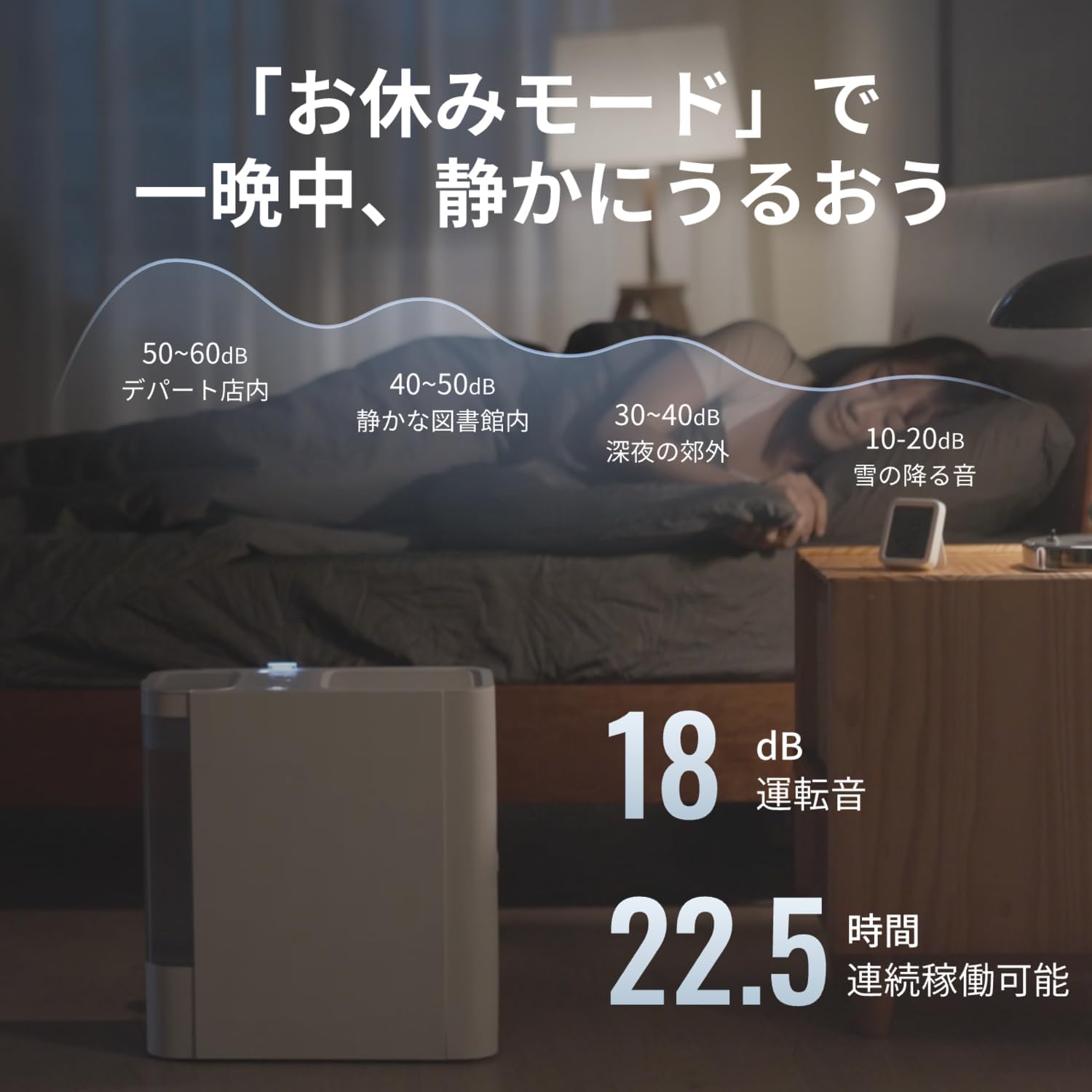 Detalle de SwitchBot ハブ2 気化式加湿器セット|温湿度計機能・スマートフォン遠隔操作