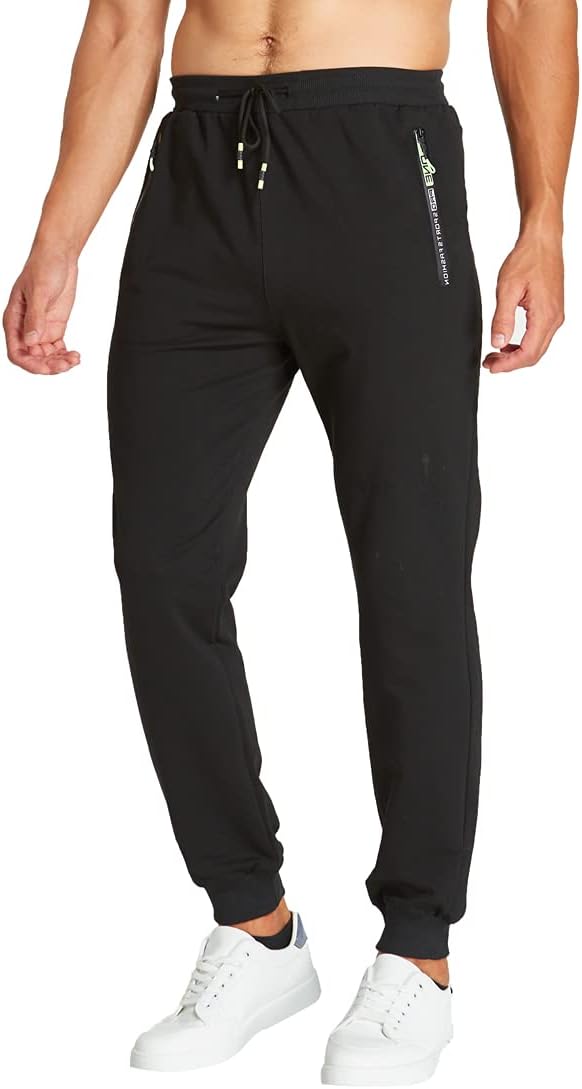 Thumbnail 6 de ZOXOZ pantaloni sportivi da uomo in cotone con elastico in vita e tasche con zip