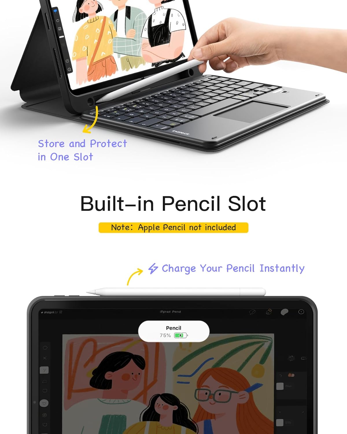 Thumbnail 6 de Inateck iPad 10th Generation keyboard case 11-inch