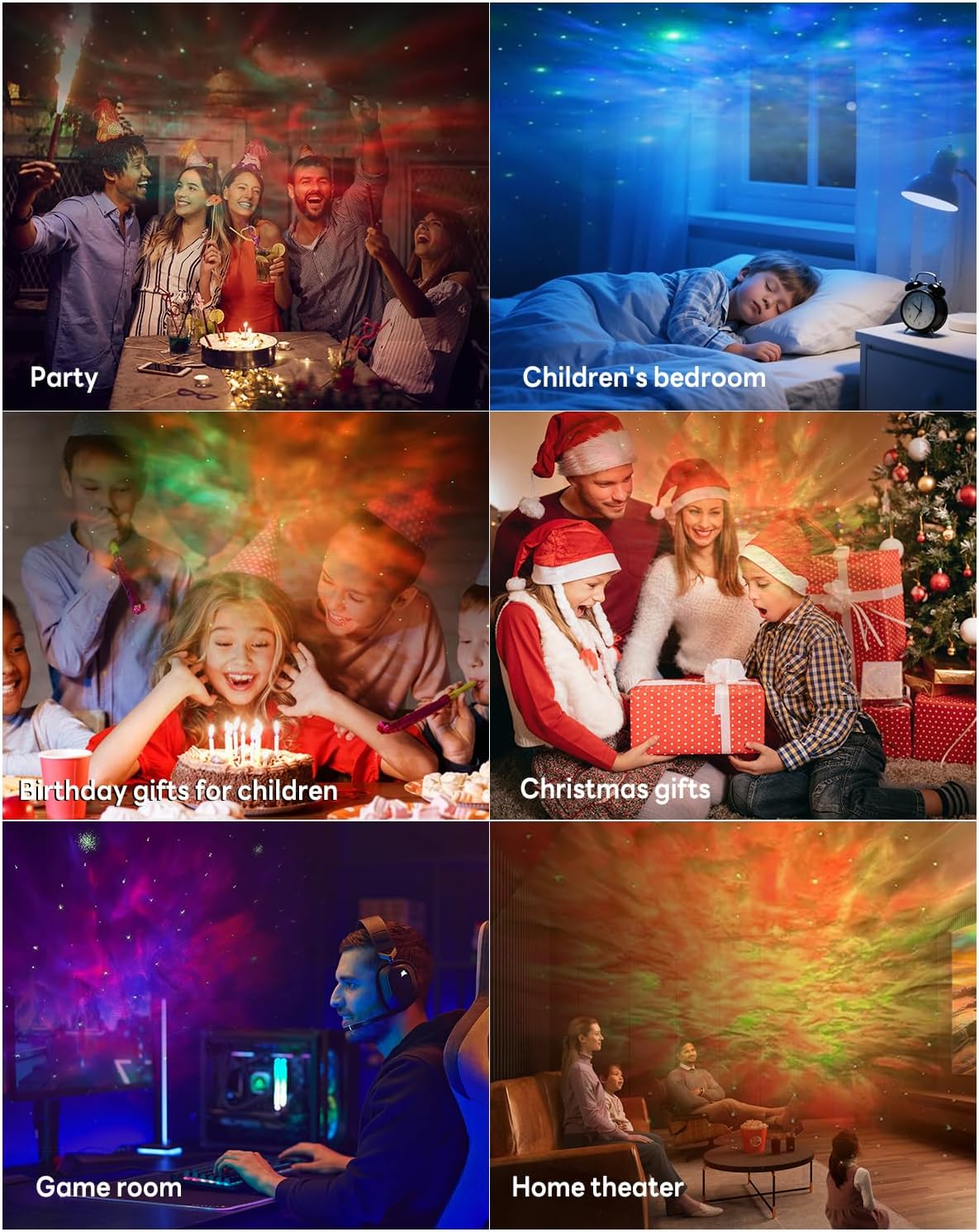 Thumbnail 6 de MYSTILUCK Galaxy Star Projector LED Night Light