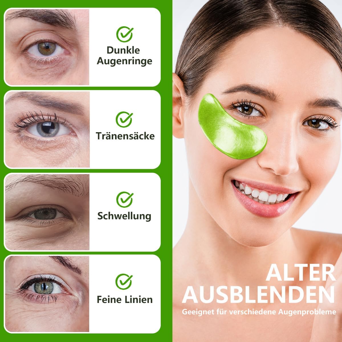 Detalle de Augenpads 60 PCS Hyaluronsäure Augenmaske