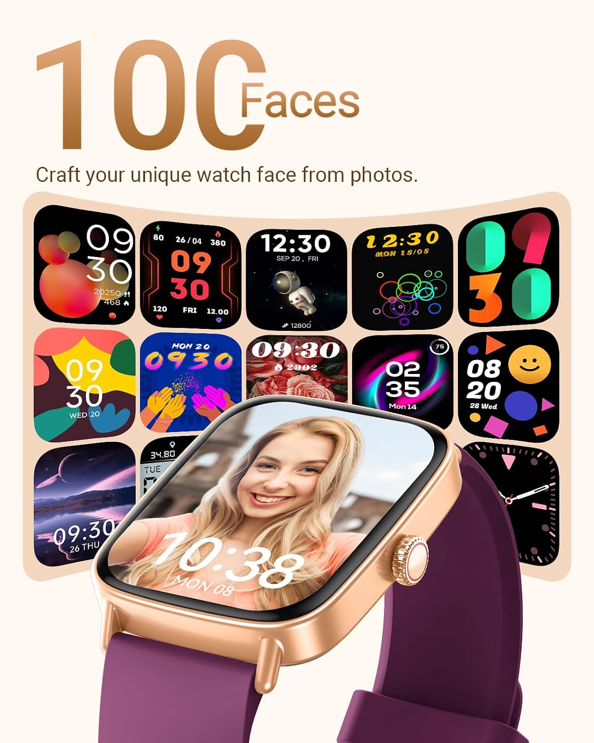 Thumbnail 6 de Fitness smartwatch with Bluetooth calling 1.85 inch