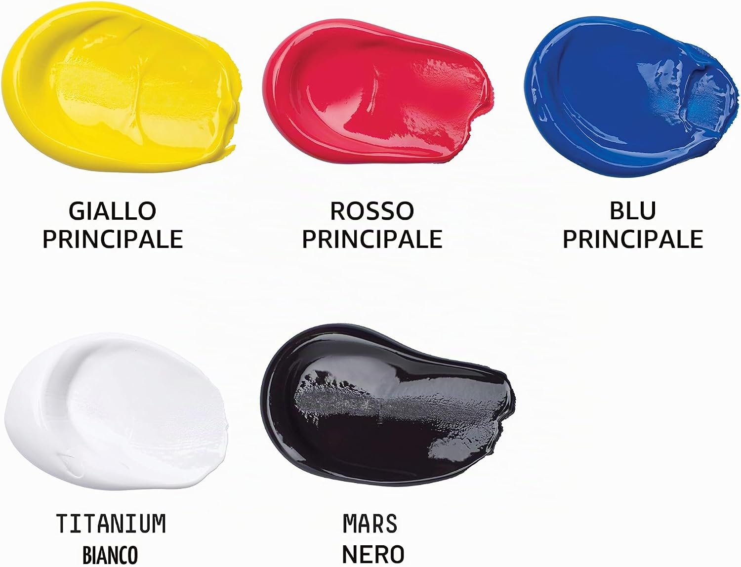 Thumbnail 4 de Liquitex Basics 5x118 ml – Pittura acrilica monopigmentata, finitura satinata, set di colori