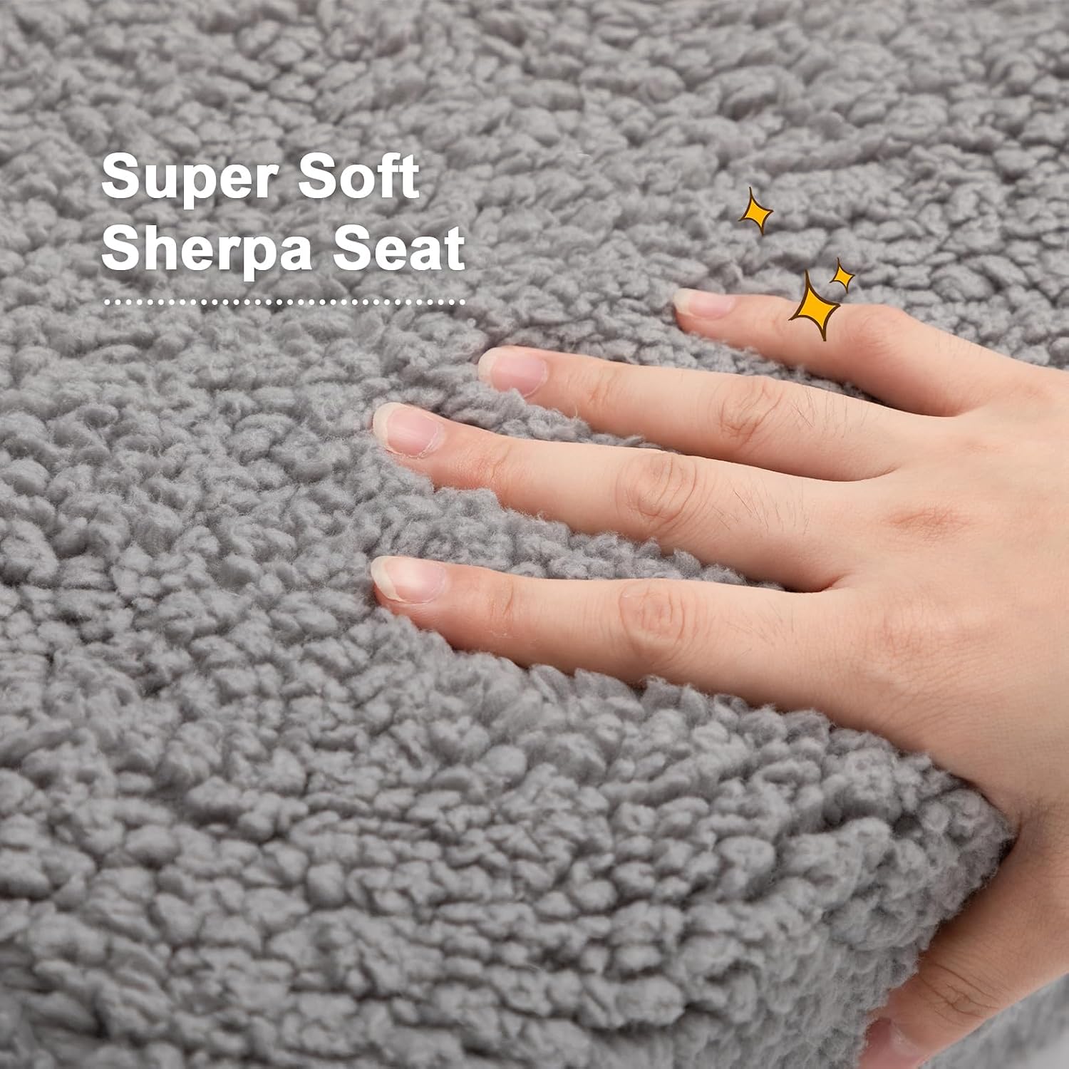 Detalle de BEJOY EUSOFA-2IN1 kinderslaapbank, 2-in-1 peuterbank met Sherpa-stof