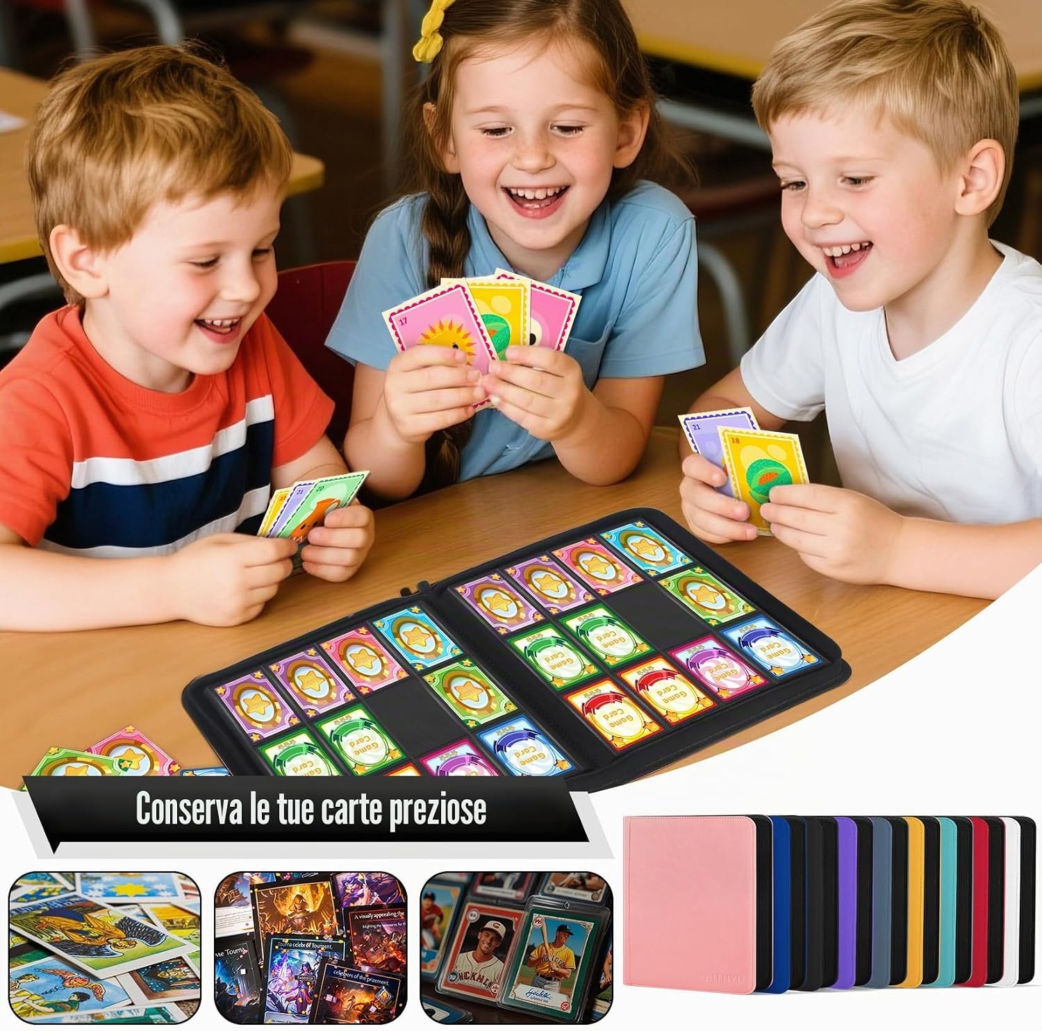 Thumbnail 6 de WITHYU Album da Collezione per Carte 12 Tasche, 720 Carte, Impermeabile con Chiusura Lampo — Protezione, Vetrinatura e Portabilità