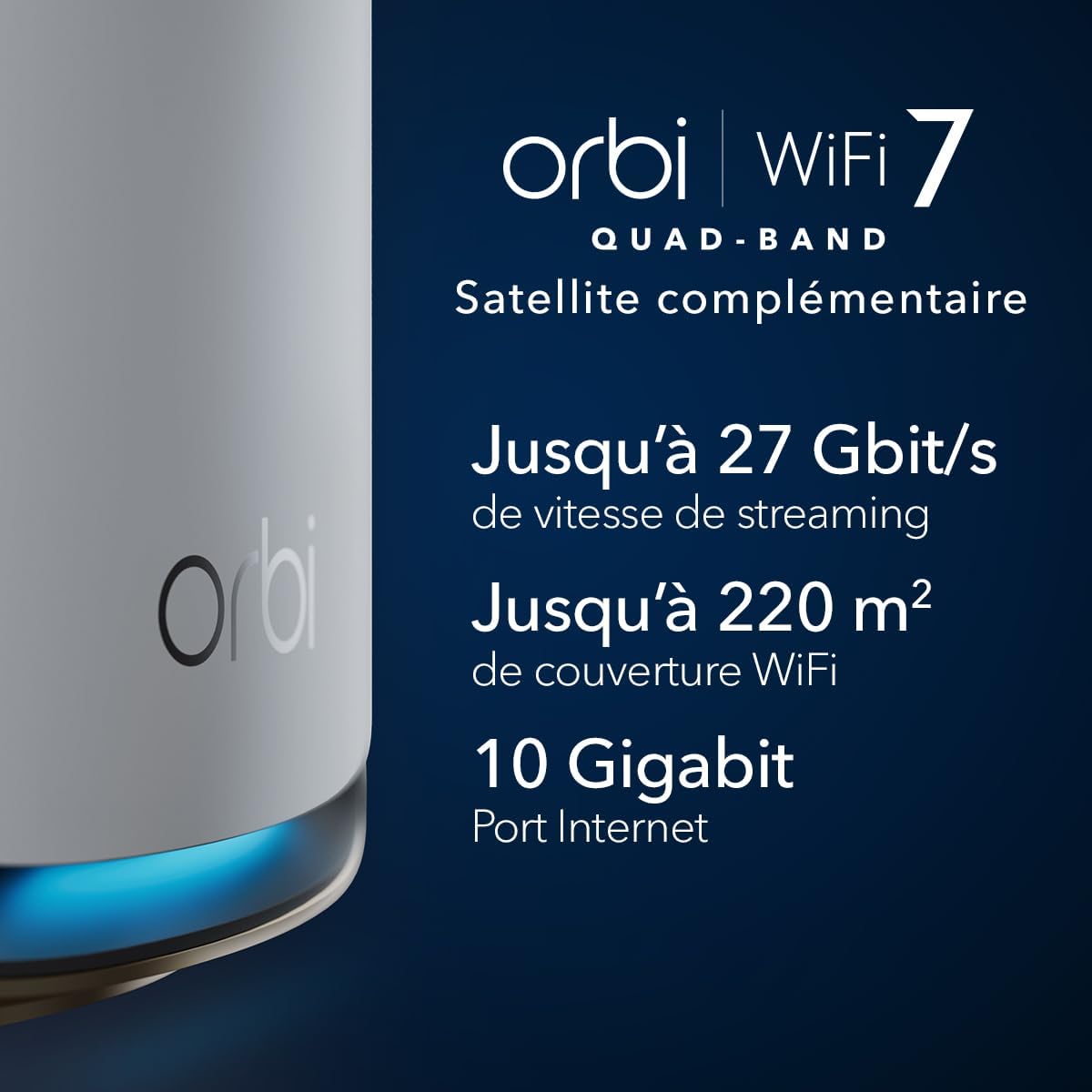 Detalle de NETGEAR Orbi série 970 WiFi 7 Mesh 27 Gbit/s