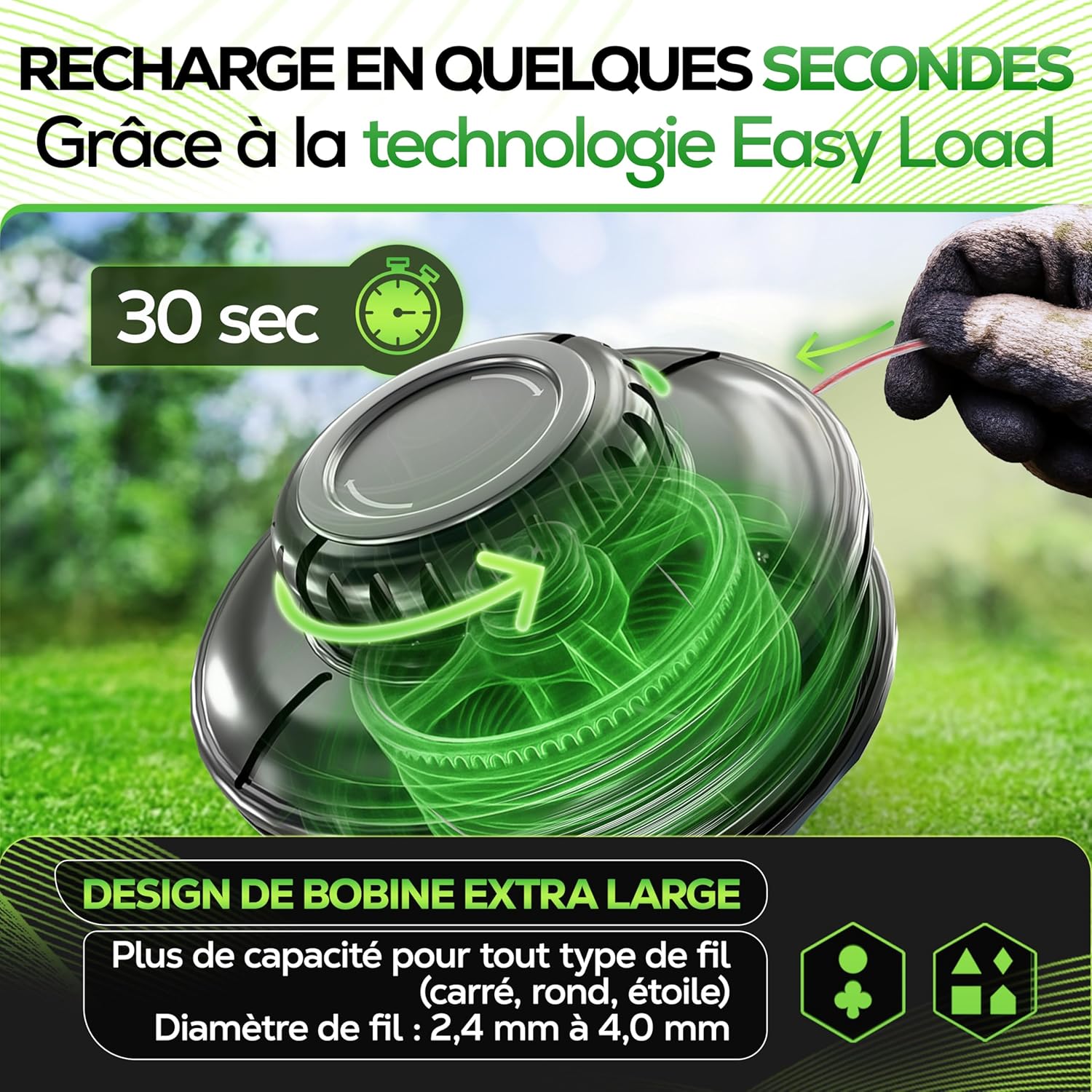 Thumbnail 2 de Tête de fil débroussailleuse Tap & Go M10