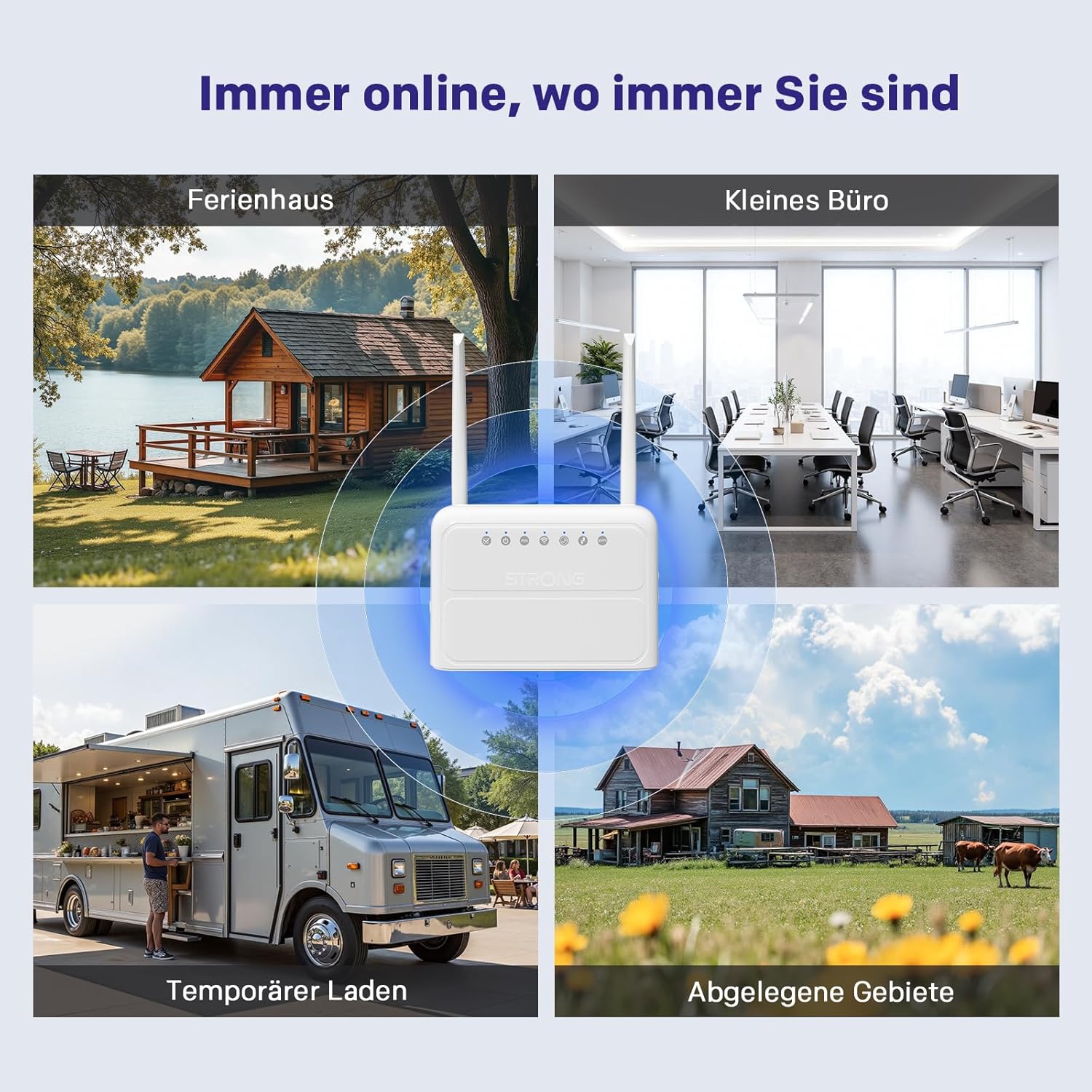 Thumbnail 6 de STRONG N300 4G WLAN Router (Cat4 LTE) mit SIM-Slot und festen externen Antennen
