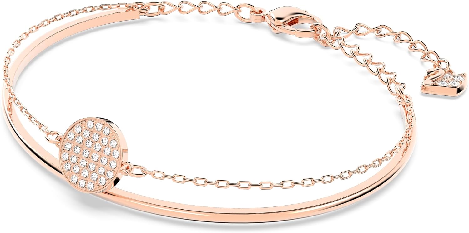 Detalle 2 de Swarovski Brazalete Ginger blanco baño oro rosa 💍