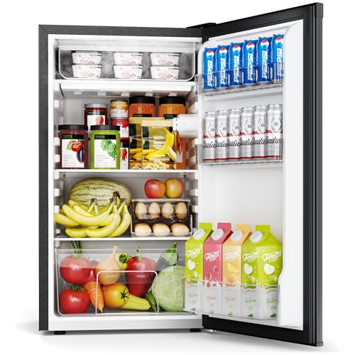 Thumbnail 7 de EUHOMY 93L Under Counter Fridge Freezer: Ultra‑Quiet, 7‑Stage Thermostat, 38dB, 82L Fridge + 8L Freezer for Dorms, Offices and Bedrooms