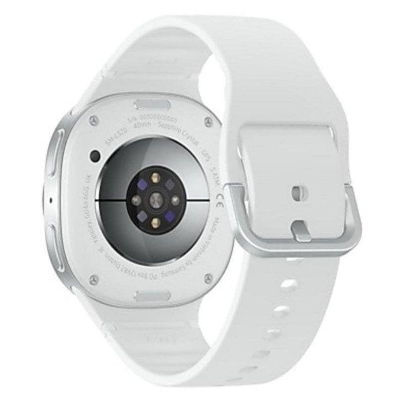 Detalle de Samsung Galaxy Watch8 GPS 40 mm AMOLED, Blanco/Plata – Versión Internacional