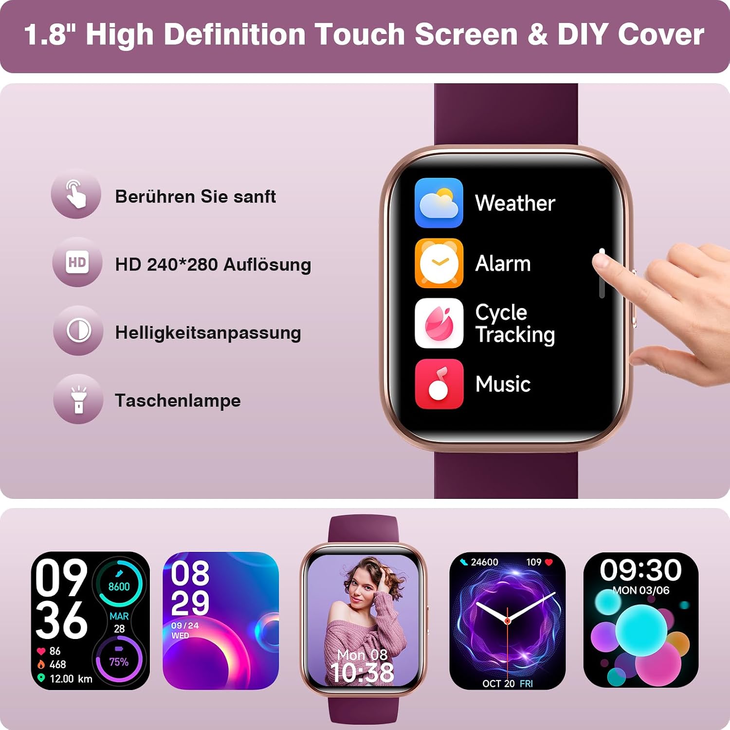 Thumbnail 4 de Fitpolo Reloj Inteligente 1,8" con Alexa
