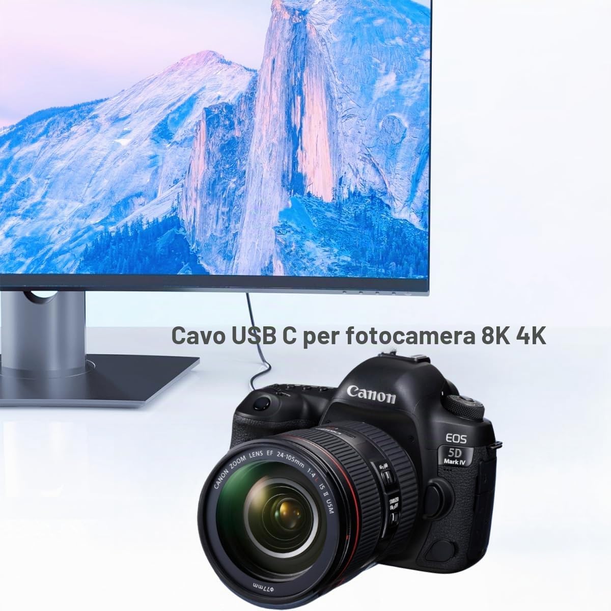 Detalle de Cavo USB-C a USB-C Ubluker 40Gbps 1,5 m: potenza, video e dati in un solo accessorio