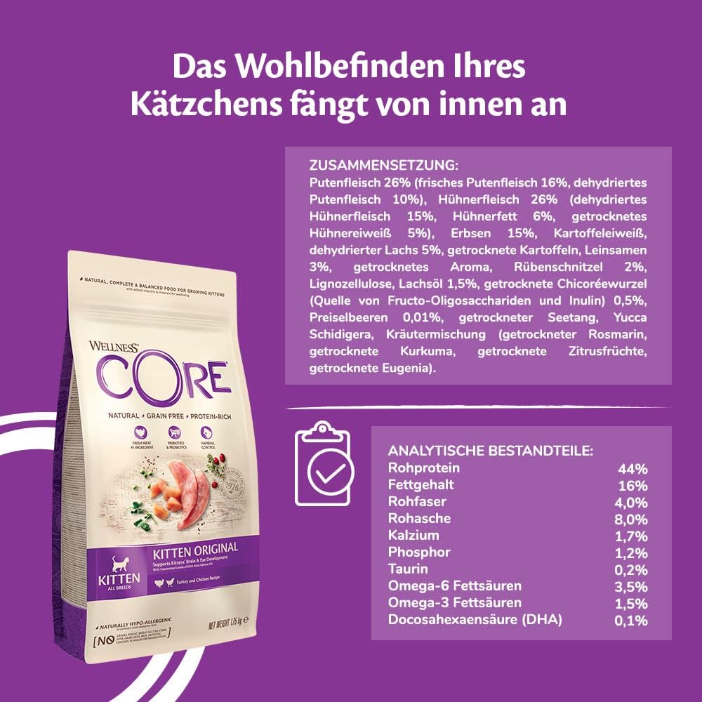 Thumbnail 2 de Wellness CORE Kitten 1,75 kg Katzenfutter 🐱