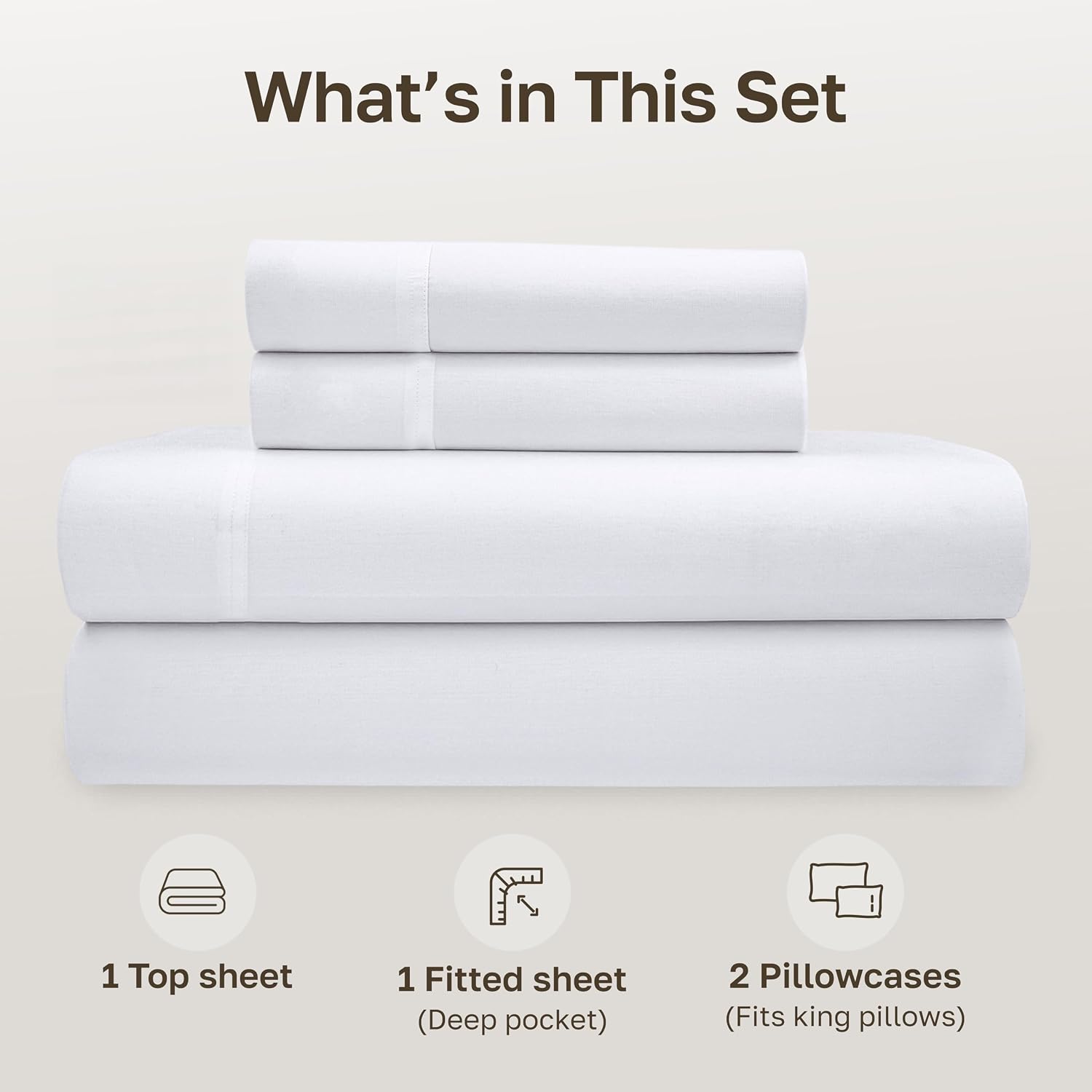 Thumbnail 3 de California Design Den King Sheets, 100% Organic Cotton