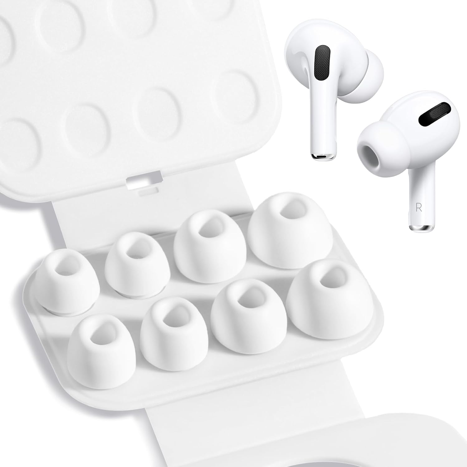 Imagen de AirPods Pro: 4 pares de almohadillas silicona XS–L en OfertitasTOP