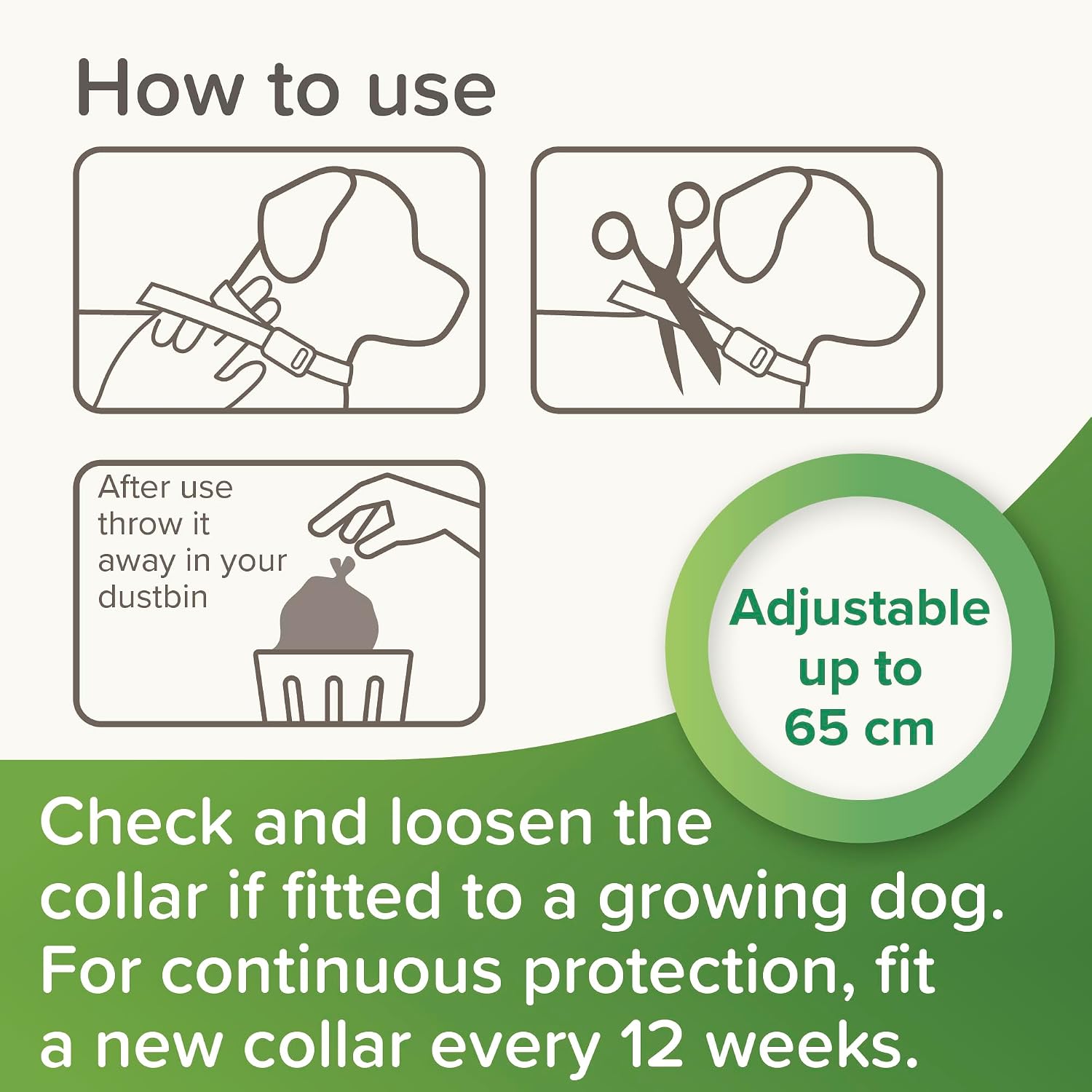 Thumbnail 6 de Beaphar VETOpure Dog Flea Repellent Collar – 65cm, Plant-Based Protection for 12 Weeks