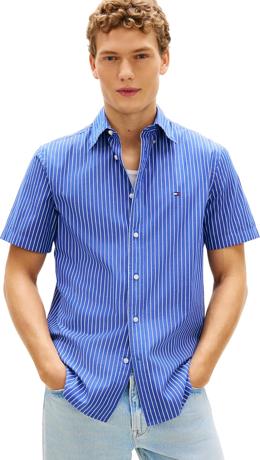 Thumbnail 6 de Tommy Hilfiger Herren S/S Shirt – klassisches Kurzarm-Hemd, Regular Fit
