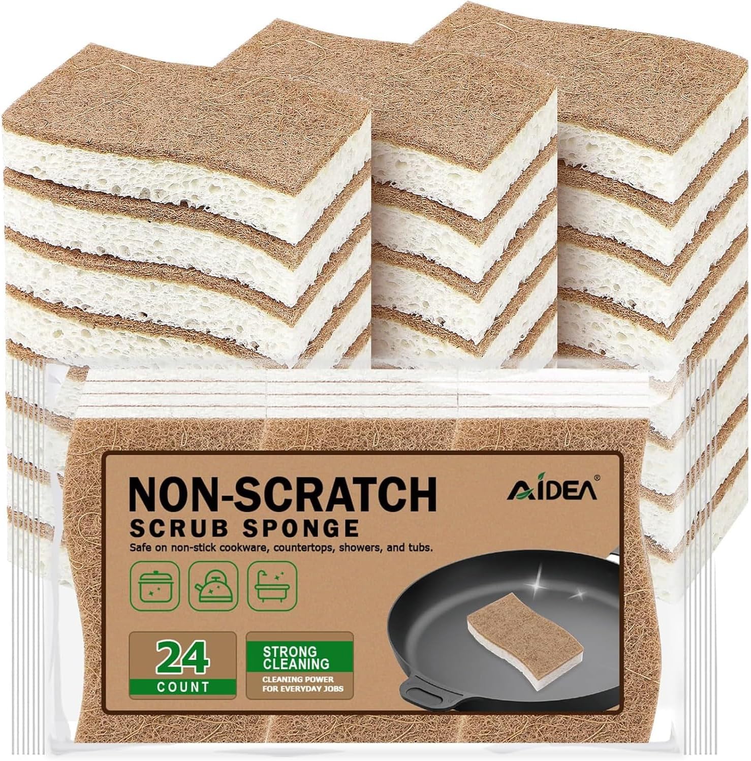 Detalle de AIDEA Kitchen Sponges, 24-Count