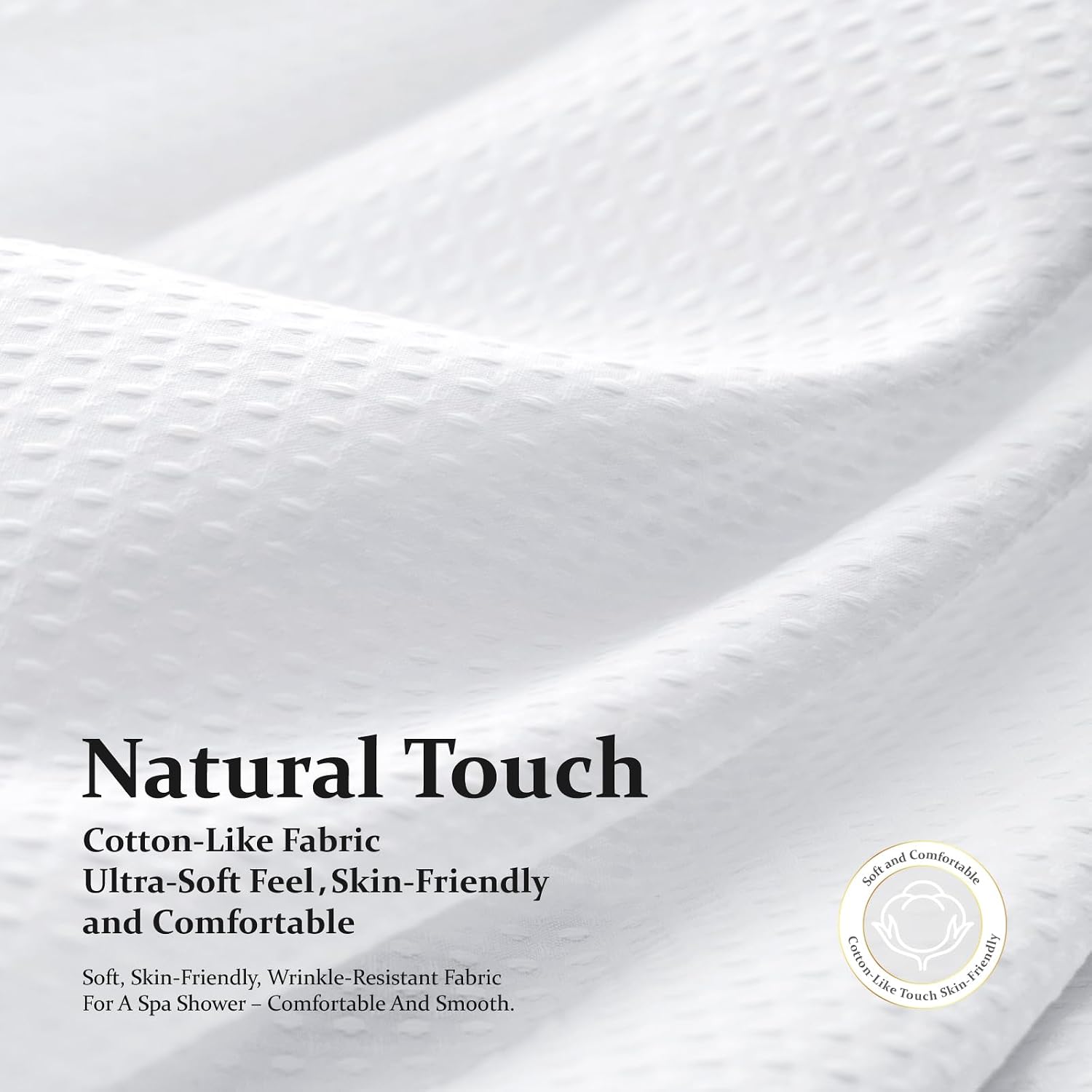 Thumbnail 5 de Dynamene Waffle Weave Shower Curtain 72x72