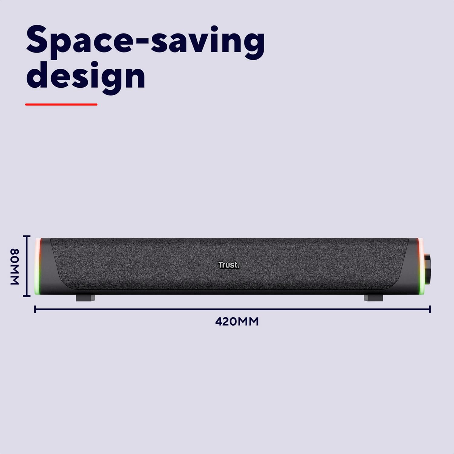 Detalle 2 de Trust Liro 12W Soundbar for PC