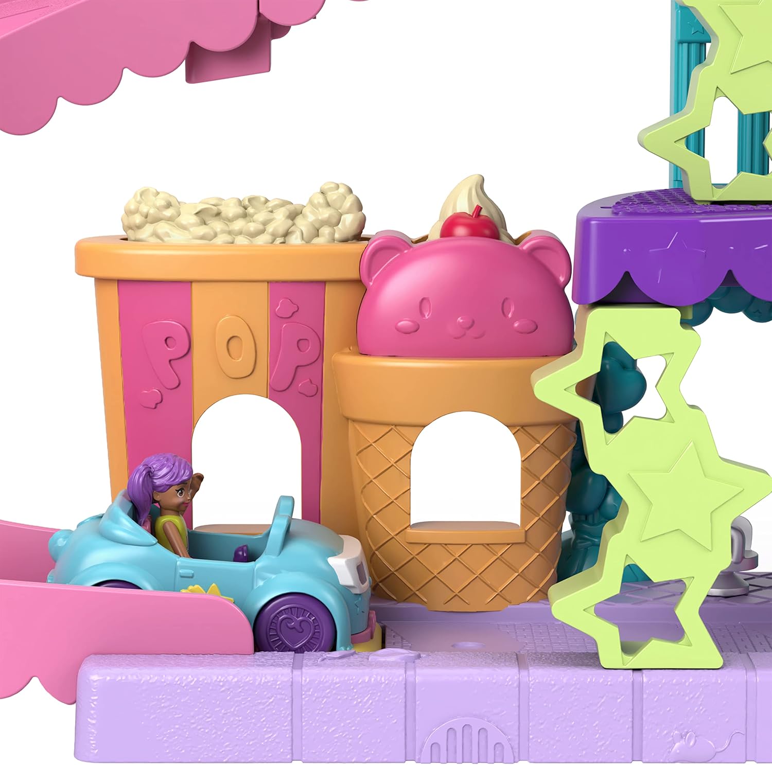 Detalle de Polly Pocket Pollyville Drive-In Movie Theatre Playset